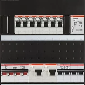 ABB Installatiedozen en -kasten 7x achter 2x 30mA + T + HS, + D, 3-fasen Gereduceerde Prijs
