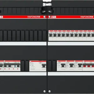 Uitverkoop ABB Installatiedozen en -kasten 3-fase, 1 HS 40A 4P, 1 ALS 63A 4P 30mA 3 ALS 63A 2P 30mA, 11 MCB B16 1
