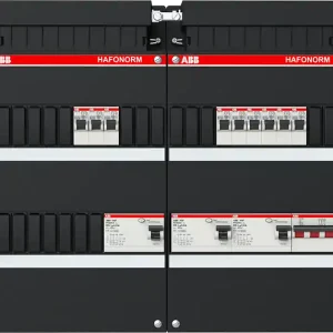 ABB Installatiedozen en -kasten 9x achter 3x 30mA + HS, 3-f Installatiekast Wereldwijde Verzending