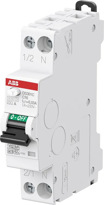 Goedkoop ABB Componenten - system pro m compact - DS301C B16 A30 - AL.AUT - aardlekautomaat