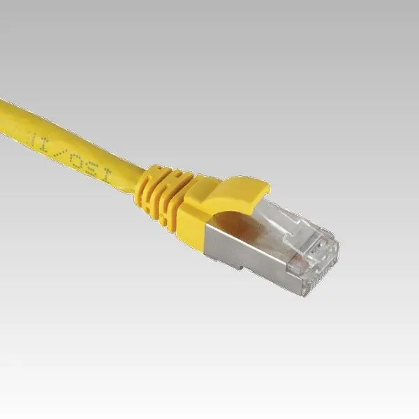 Patch kabel Cat.5e FTP PVC molded geel 5.0 mtr-GRAYLE Gecertificeerd
