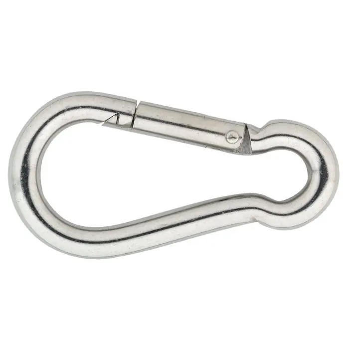 - Karabijnhaak RVS A4 C-DIN 5299 70X7MM Geld-Terug-Garantie